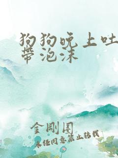 狗狗晚上吐黄水带泡沫