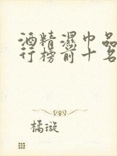 酒精湿巾品牌排行榜前十名