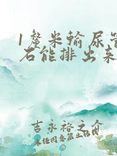 1厘米输尿管结石能排出来吗