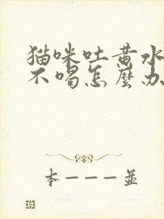 猫咪吐黄水不吃不喝怎么办