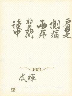 后背两侧肩胛骨中间疼痛是什么原因