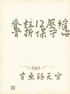 脊柱12压缩性骨折保守治疗