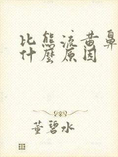 比熊流黄鼻涕是什么原因