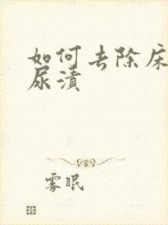 如何去除床垫的尿渍