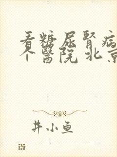 看糖尿肾病去哪个医院 北京的