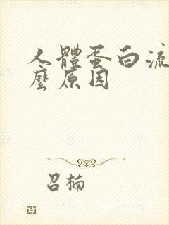 人体蛋白流失什么原因