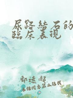 尿路结石的主要临床表现