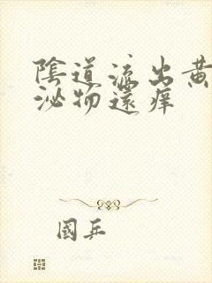 阴道流出黄色分泌物还痒