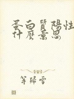 蛋白质阳性1+什么意思