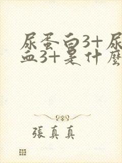 尿蛋白3+尿潜血3+是什么意思