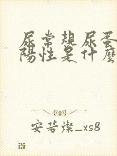 尿常规尿蛋白呈阳性是什么意思