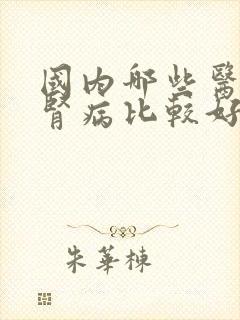 国内哪些医院看肾病比较好