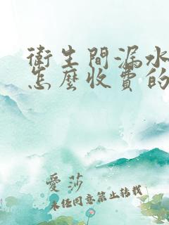 卫生间漏水注浆怎么收费的