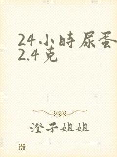 24小时尿蛋白2.4克