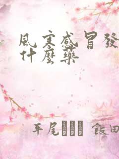 风寒感冒发烧吃什么药