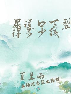 尿道口下裂手术得多少钱