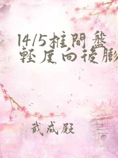 l4/5椎间盘轻度向后膨出