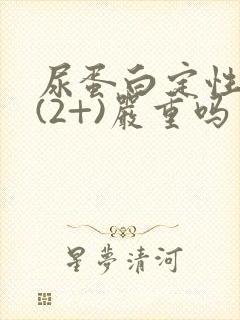 尿蛋白定性阳性(2+)严重吗