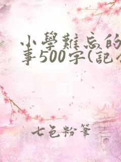 小学难忘的一件事500字(记叙文)