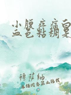 小腹疼痛白带有血色粘稠是怎么回事