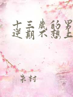 十三岁的男孩叛逆期不想上学了