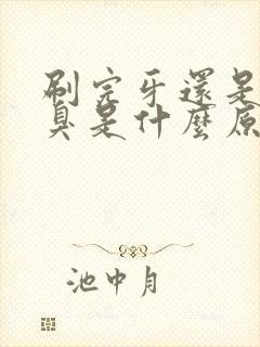 刷完牙还是有口臭是什么原因