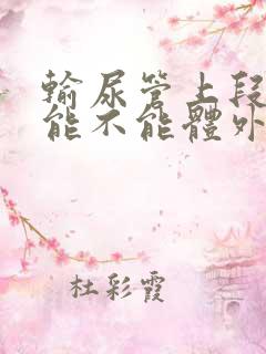 输尿管上段结石能不能体外碎石