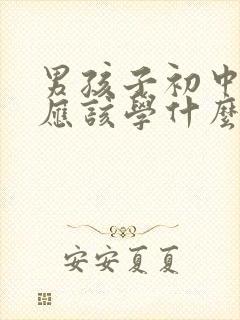 男孩子初中毕业应该学什么