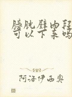 膀胱壁内段结石可以下来吗