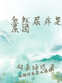 忽然尿疼是什么原因