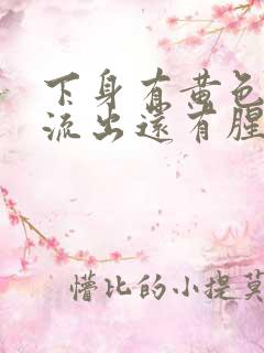 下身有黄色液体流出还有腥臭味是怎么回事