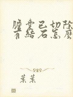 胆囊已切除胆管有结石怎么办