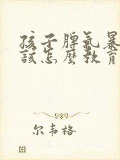 孩子脾气暴躁应该怎么教育