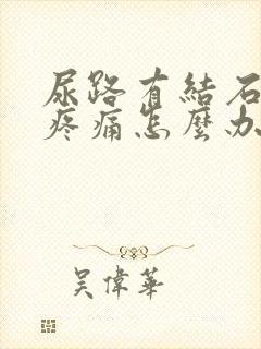 尿路有结石一直疼痛怎么办