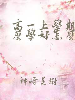 高一上学期没怎么学好怎么办