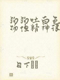 狗狗吐白色粘稠物但精神很好