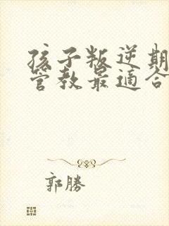 孩子叛逆期怎么管教最适合男孩