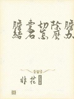 胆囊切除胆管内结石怎么办