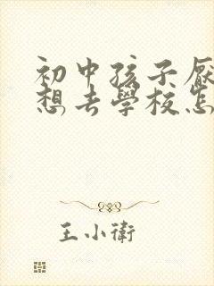 初中孩子厌学不想去学校怎么办