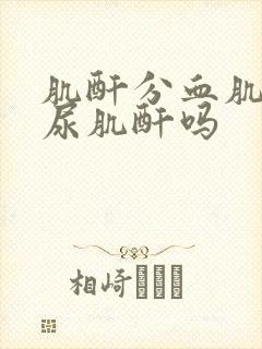 肌酐分血肌酐和尿肌酐吗