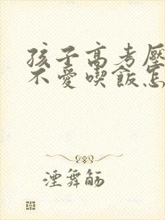 孩子高考压力大不爱吃饭怎么办