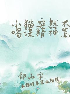 小猫突然不吃不喝没精神怎么回事