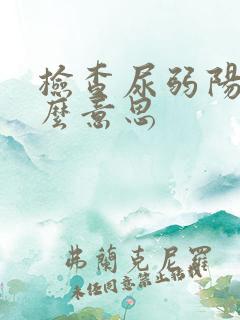 检查尿弱阳性什么意思