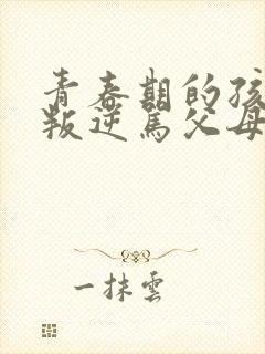 青春期的孩子太叛逆骂父母怎么办