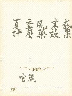 夏季风寒感冒吃什么药效果好