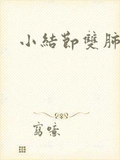 小结节双肺多发