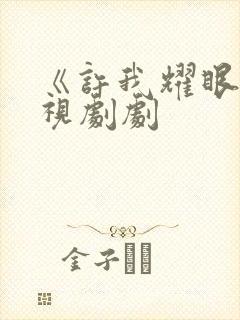 《许我耀眼》电视剧剧