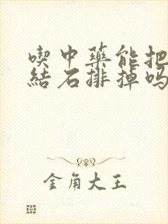 吃中药能把胆囊结石排掉吗