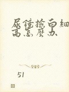 尿镜检白细胞偏高怎么办