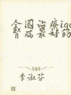 全国治疗iga肾病最好的专家